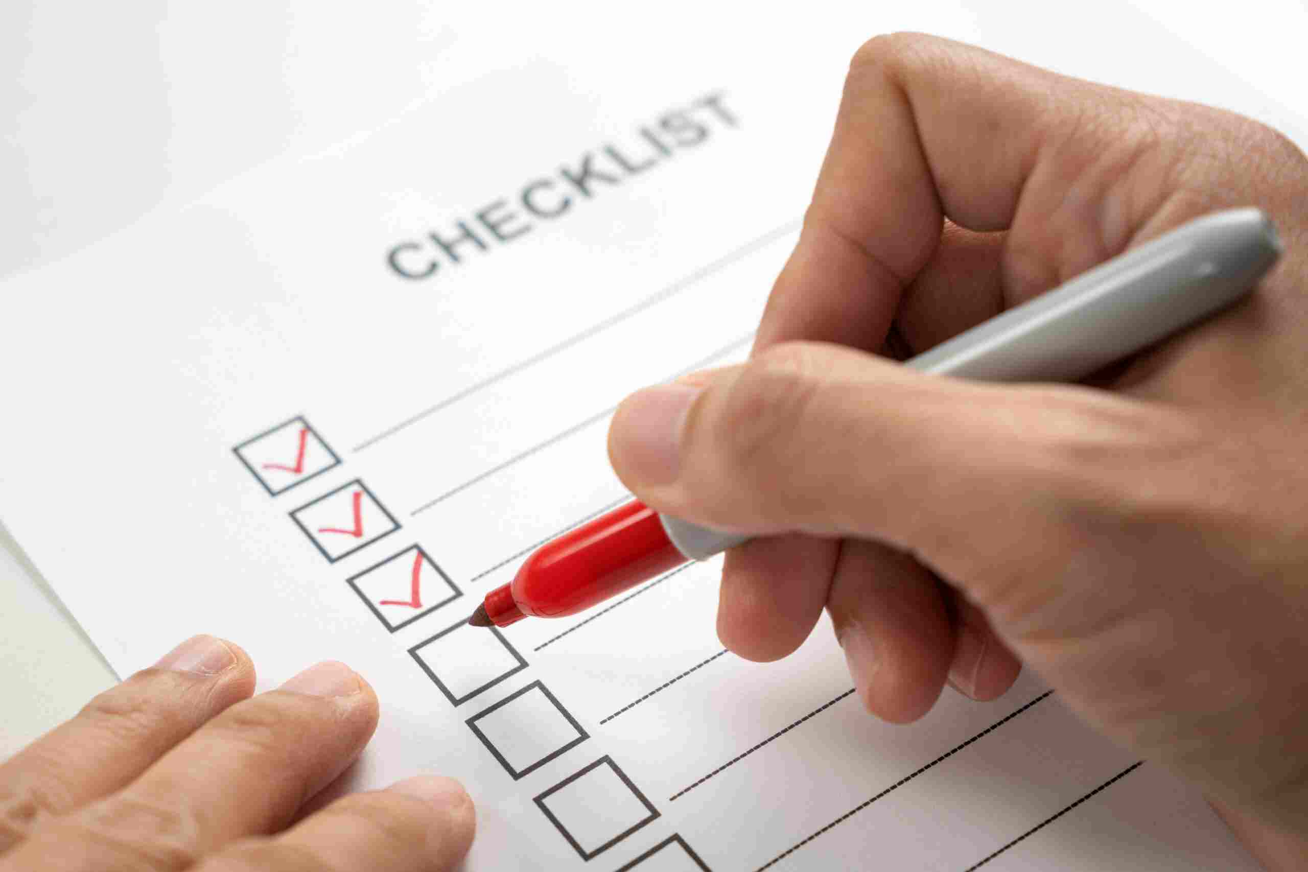 An exhaustive checklist for website testing